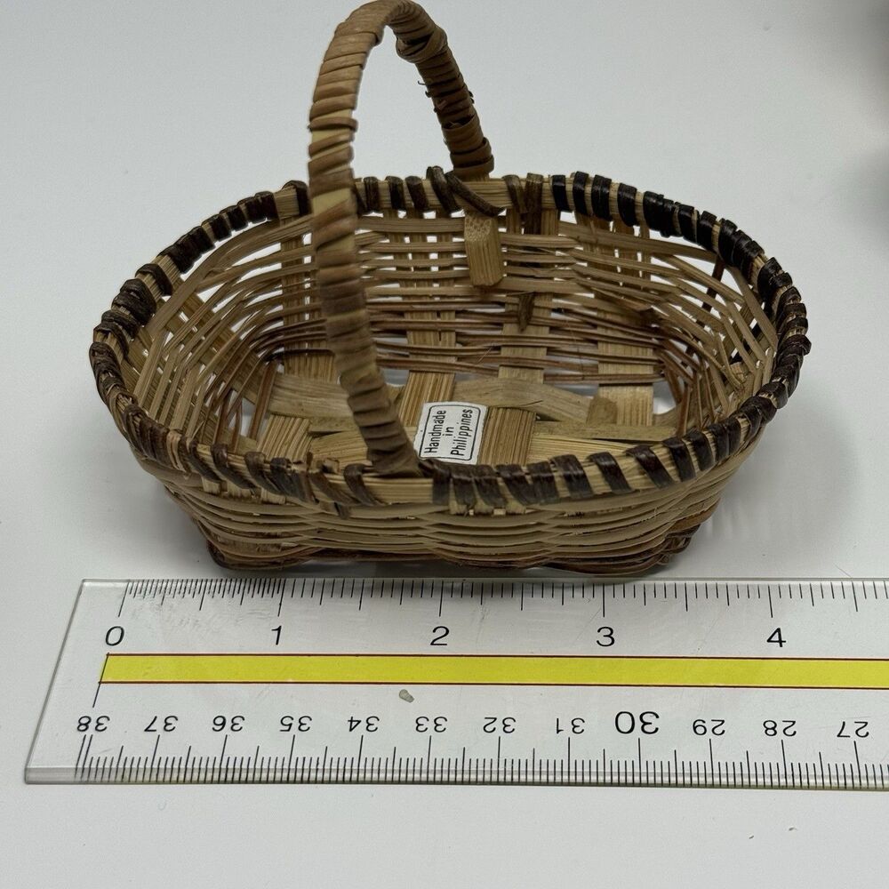 Set of 20 Mini Rattan Baskets | Handmade Woven Boho Decor - Picture 6 of 11